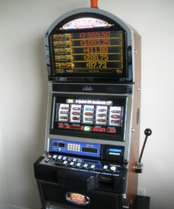 BALLY QUICK HIT JACKPOT WHITE FIRE S9000 SLOT MACHINE WITH TOP BONUS MONITOR