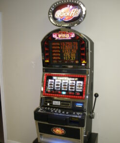 BALLY QUICK HIT WILD 777 JACKPOT S9000 SLOT MACHINE WITH TOP BONUS MONITOR AND LIGHTED TOPPER